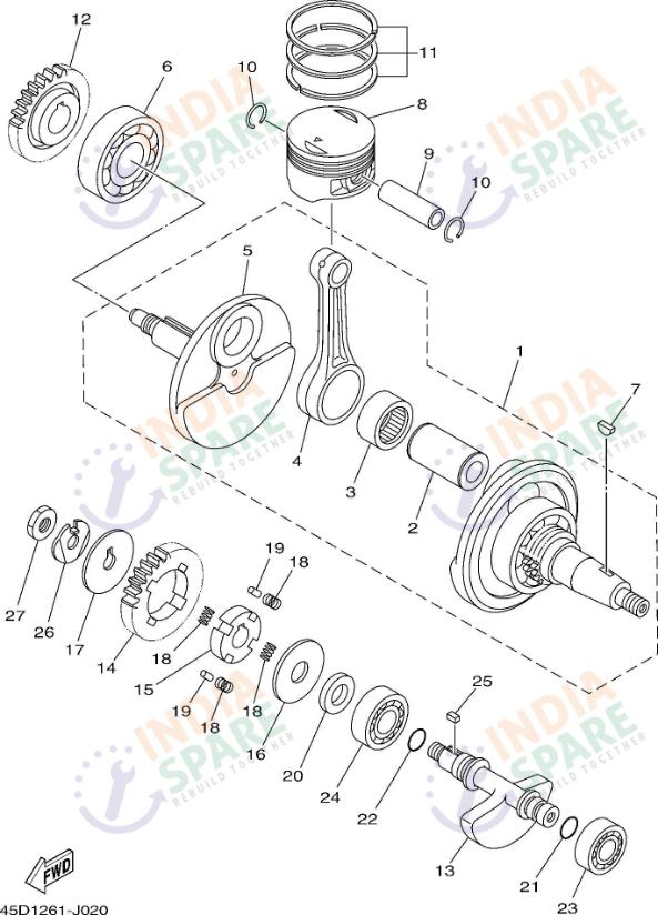 CRANKSHAFT & PISTON